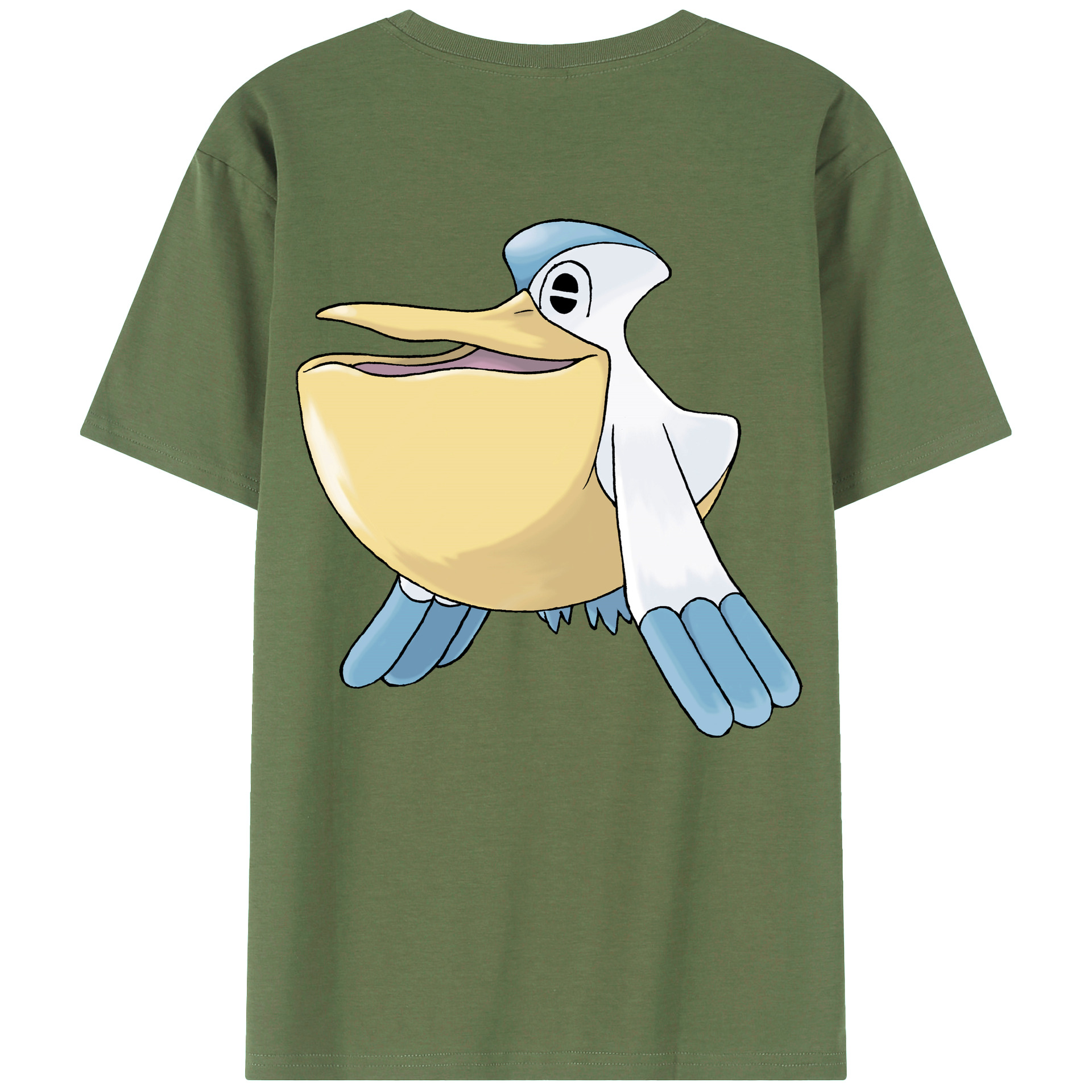 （画像用） ポケットモンスター Pokémon 綿100％ メンズ半袖Tシャツ（バックプリント） 通気性